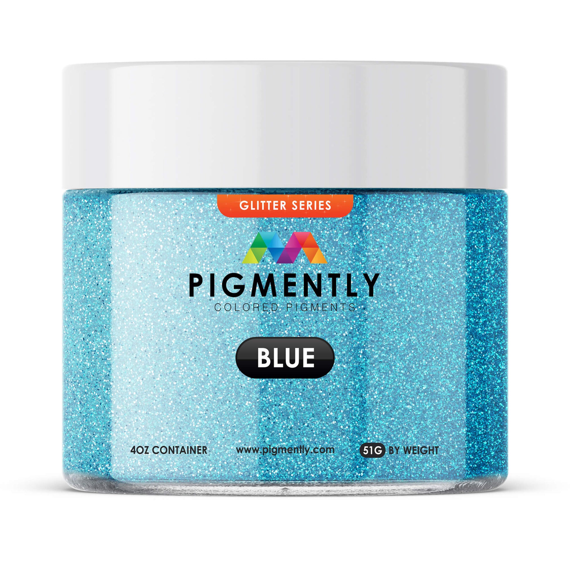 Pigmently Glitter Blue Mica Powder