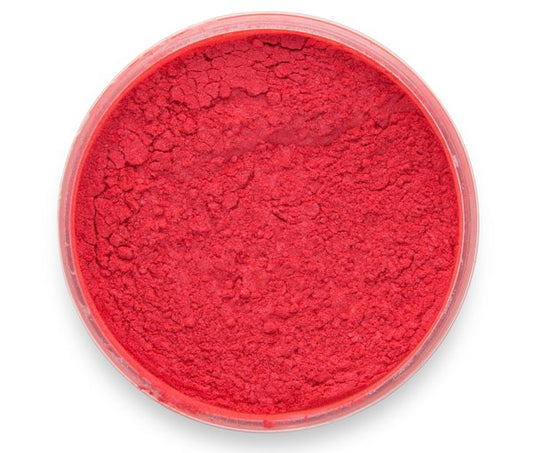 Watermelon Red Pigment by Pigmently, seen in its container from above with the lid removed.