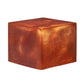 A resin cube made with the Bronze Goddess Mica Powder Pigment by Pigmently.