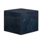 A resin cube made with the Deep Space Blue Mica Powder Pigment by Pigmently.