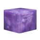 A resin cube made with the Lavender Spell Mica Powder Pigment by Pigmently.