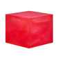 A resin cube made with the Magical Magenta Mica Powder Pigment by Pigmently.