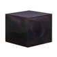 A resin cube made with the Purple Ink Mica Powder Pigment by Pigmently.