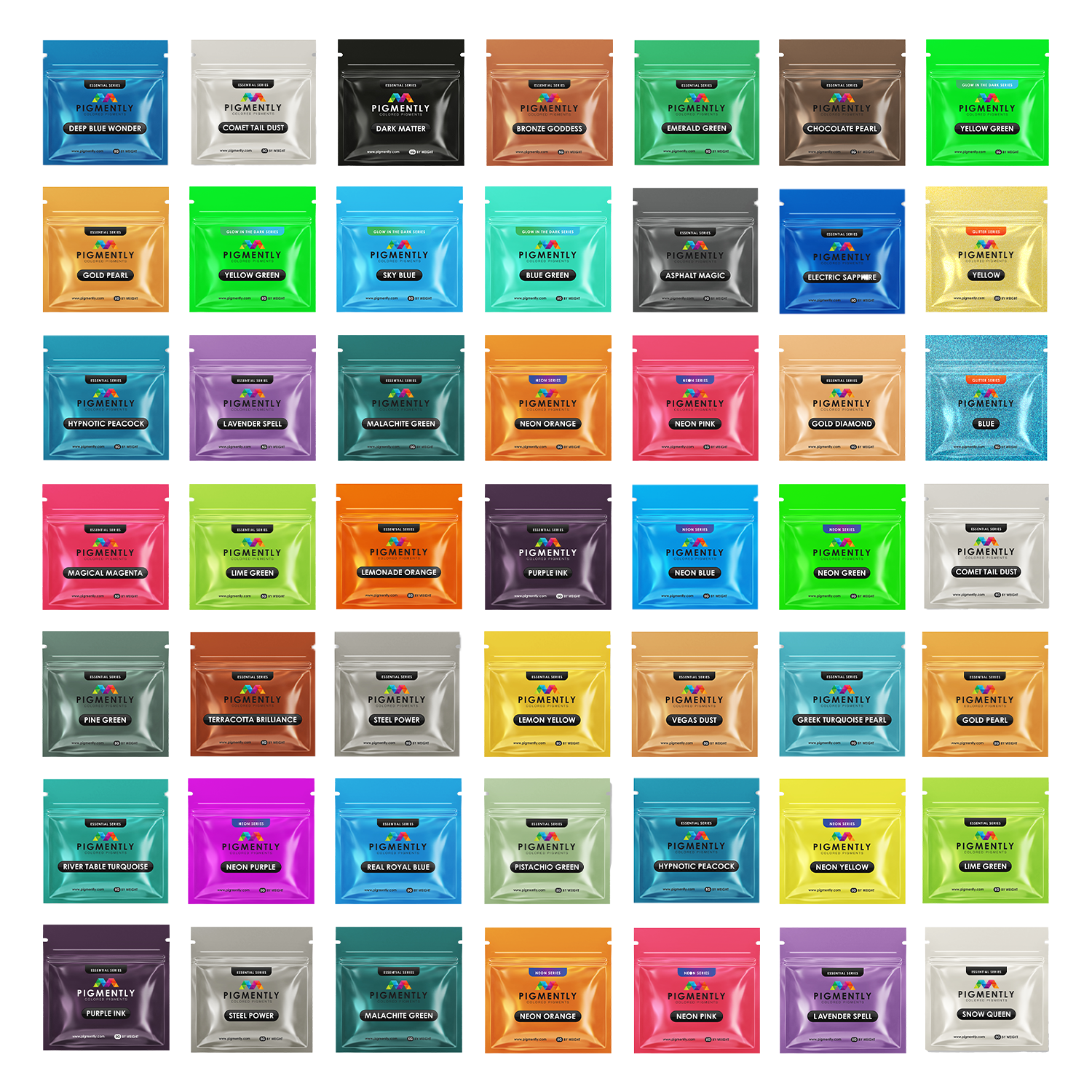 Epoxy Mica Powder Pigments - Mega Pack