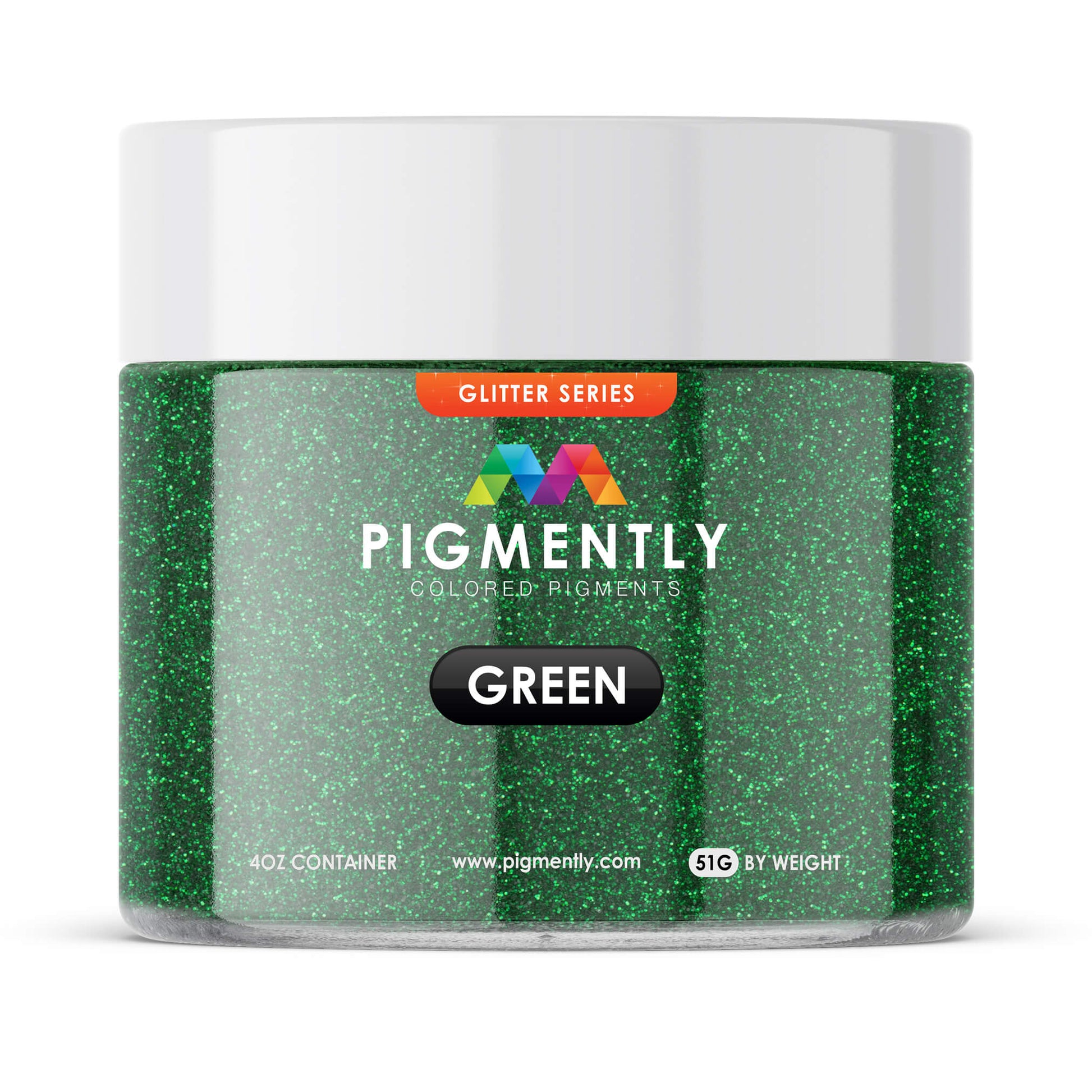 Pigmently Glitter Green Mica Powder
