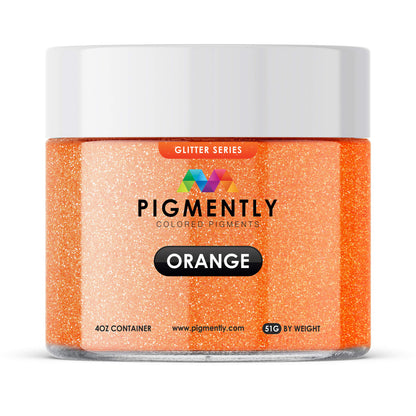 Pigmently Glitter Orange Mica Powder