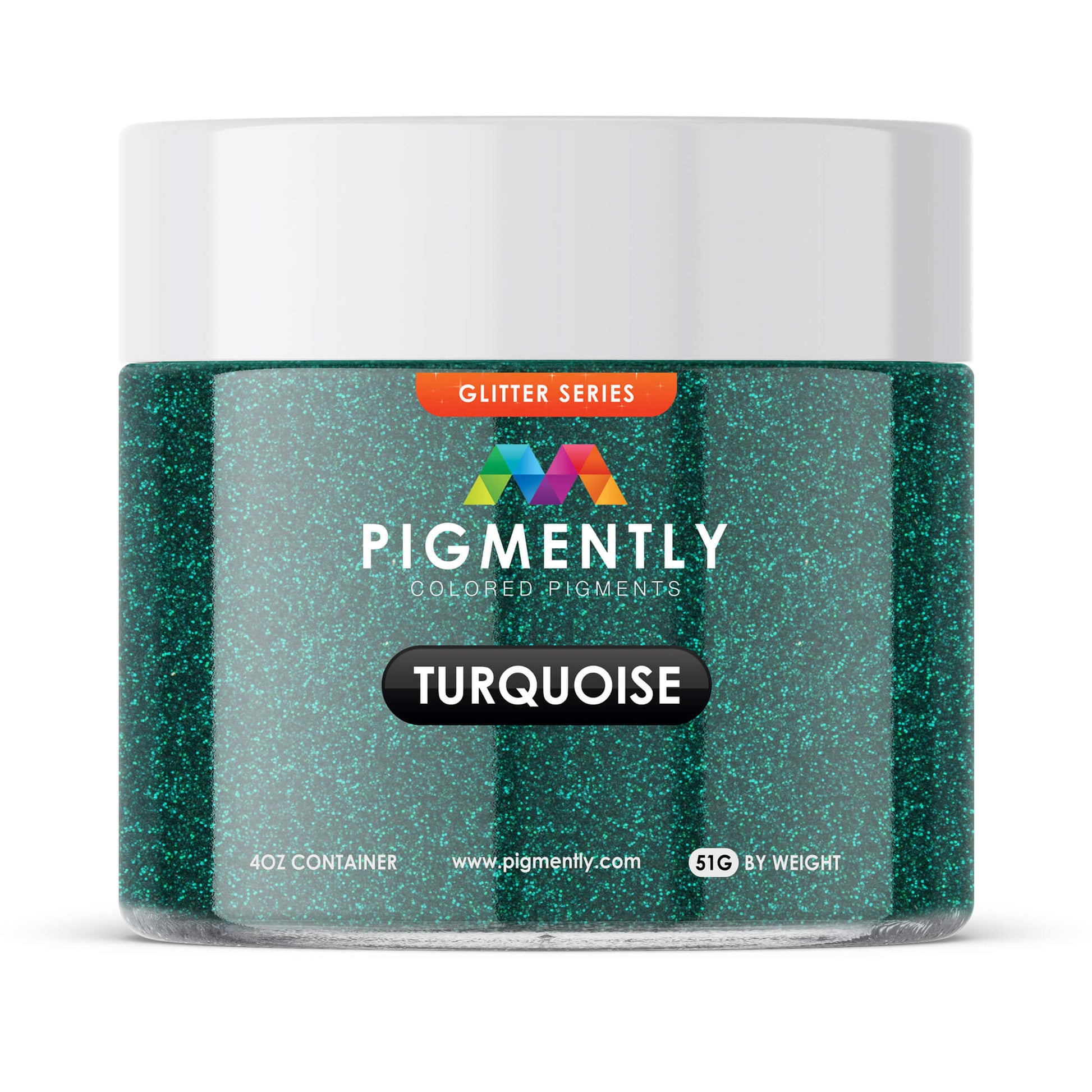 Pigmently Glitter Turquoise Mica Powder