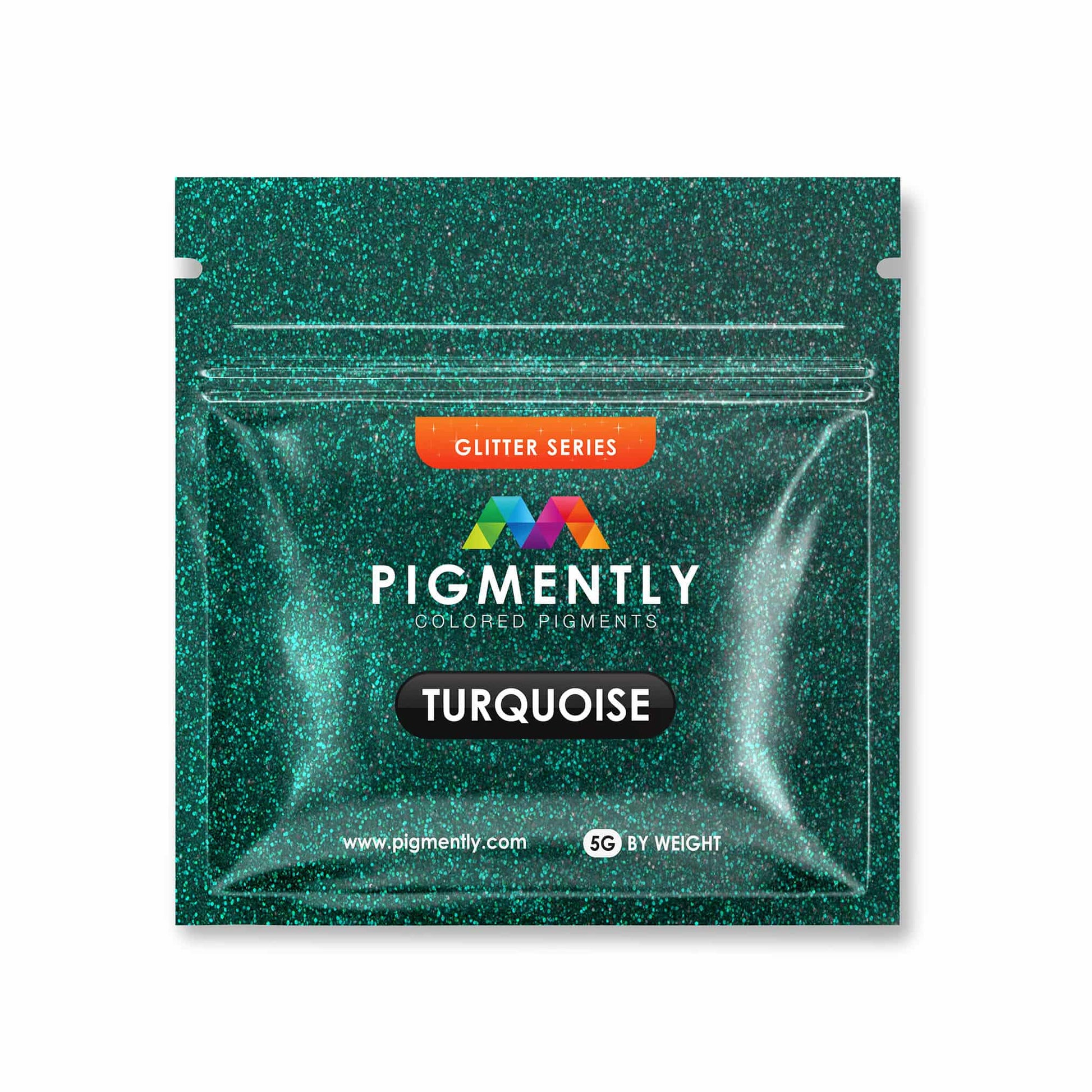Pigmently Glitter Turquoise Mica Powder