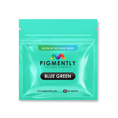 Pigmently Glow Blue Green Mica Powder