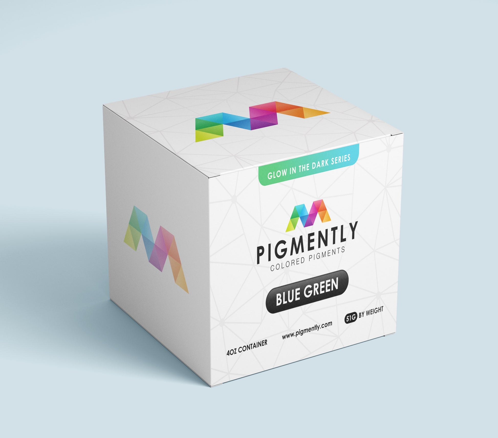 Pigmently Pigment Powder Glow Blue Green